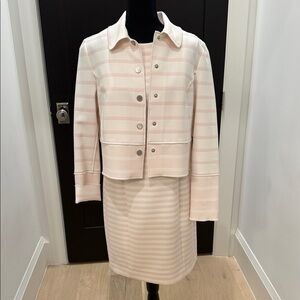 W by Worth Blush Striped Skirt Set